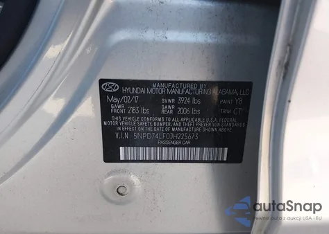 2018 Hyundai Elantra Se из США, поврежденный, VIN 5NPD74LF0JH225673